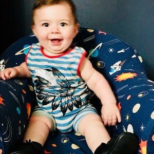 RAGS to Raches 2T Native stripes tank/shorts